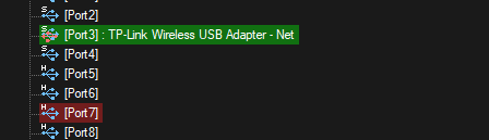 USBTreeView depicts losing a HighSpeed device, and gaining a SuperSpeed device - which is the TP-LINK